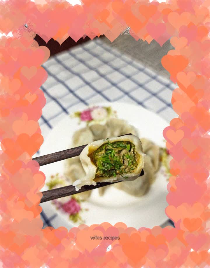 Fresh meat and fennel dumplings