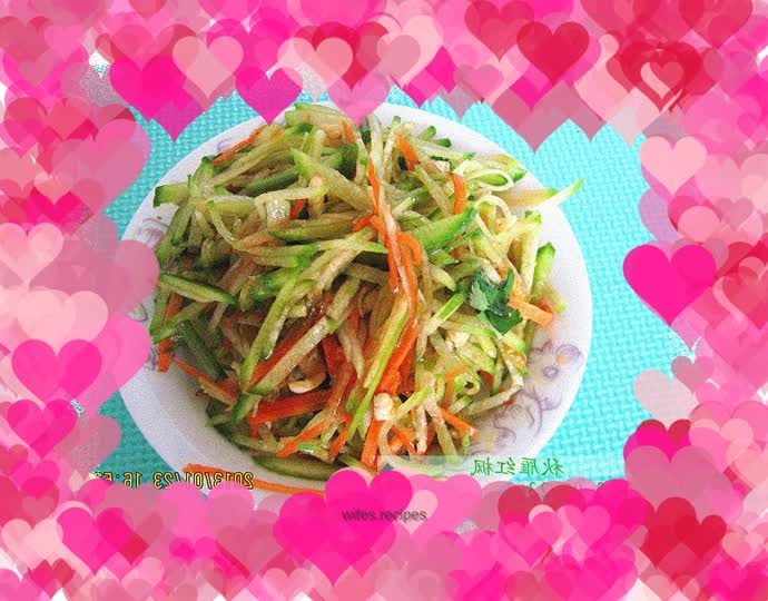 Home-cooked food----super refreshing shredded radish salad with oyster sauce