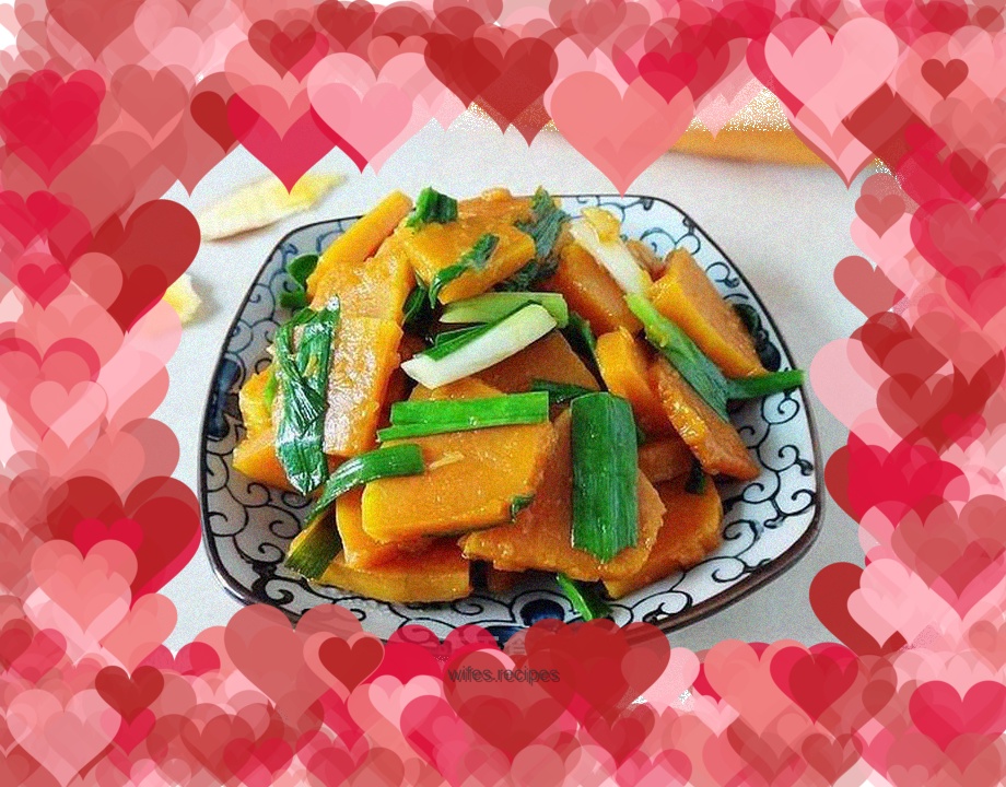 Grilled Pumpkin with Green Garlic