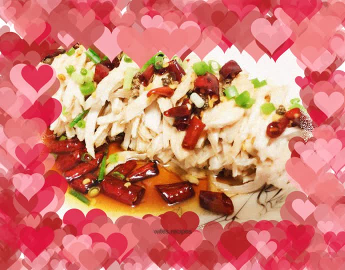 Spicy shredded chicken