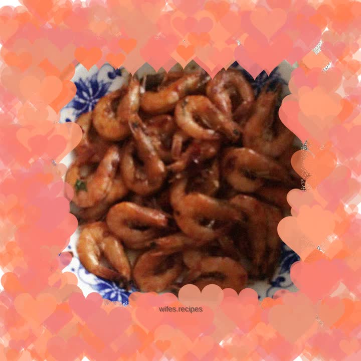 Braised shrimp