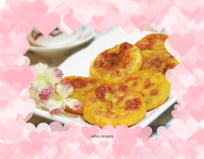 Golden sweet potato cake