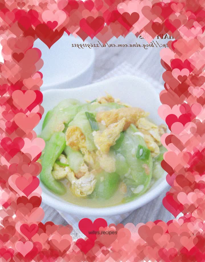 【Scrambled Loofah Egg】Home-style quick dish