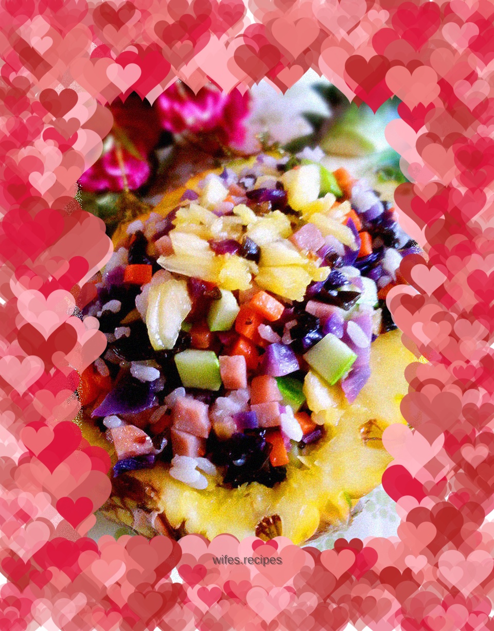 Colorful pineapple rice