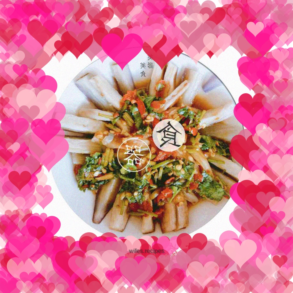 Cold chrysanthemum and eggplant