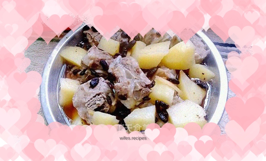 Steamed Pork Ribs with Black Bean Sauce and Potatoes