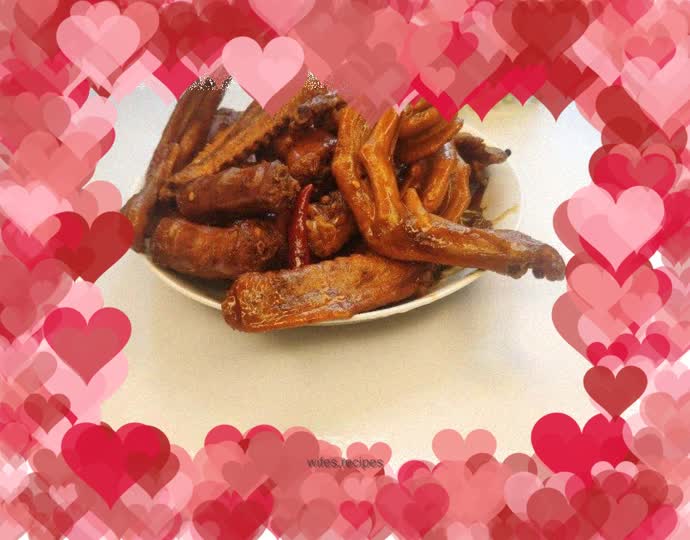 Delicious braised duck feet, duck wings, duck neck