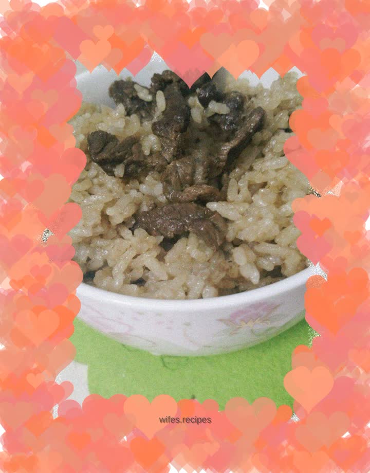 Rice wine beef rice