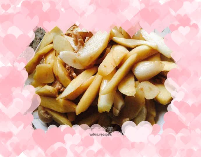 Stir-fried Pork with Wild Wild Rice