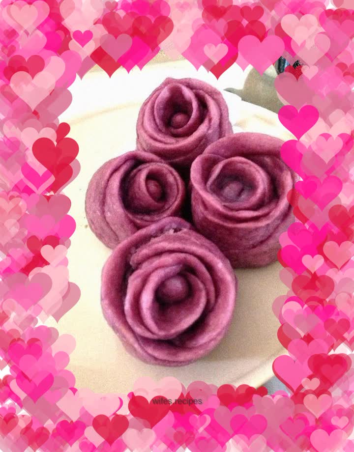 Purple sweet potato rose