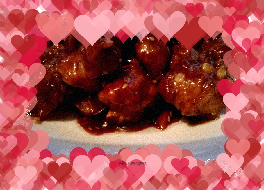 Healthy version of sweet and sour pork ribs