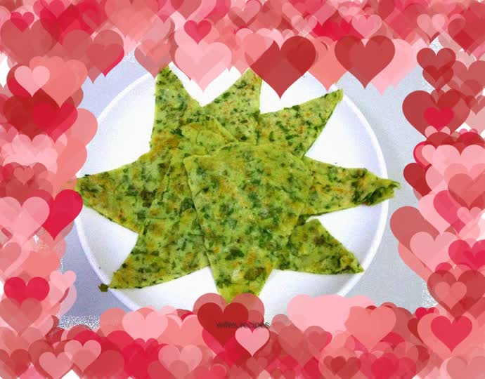 Celery Leaf Egg Pancake