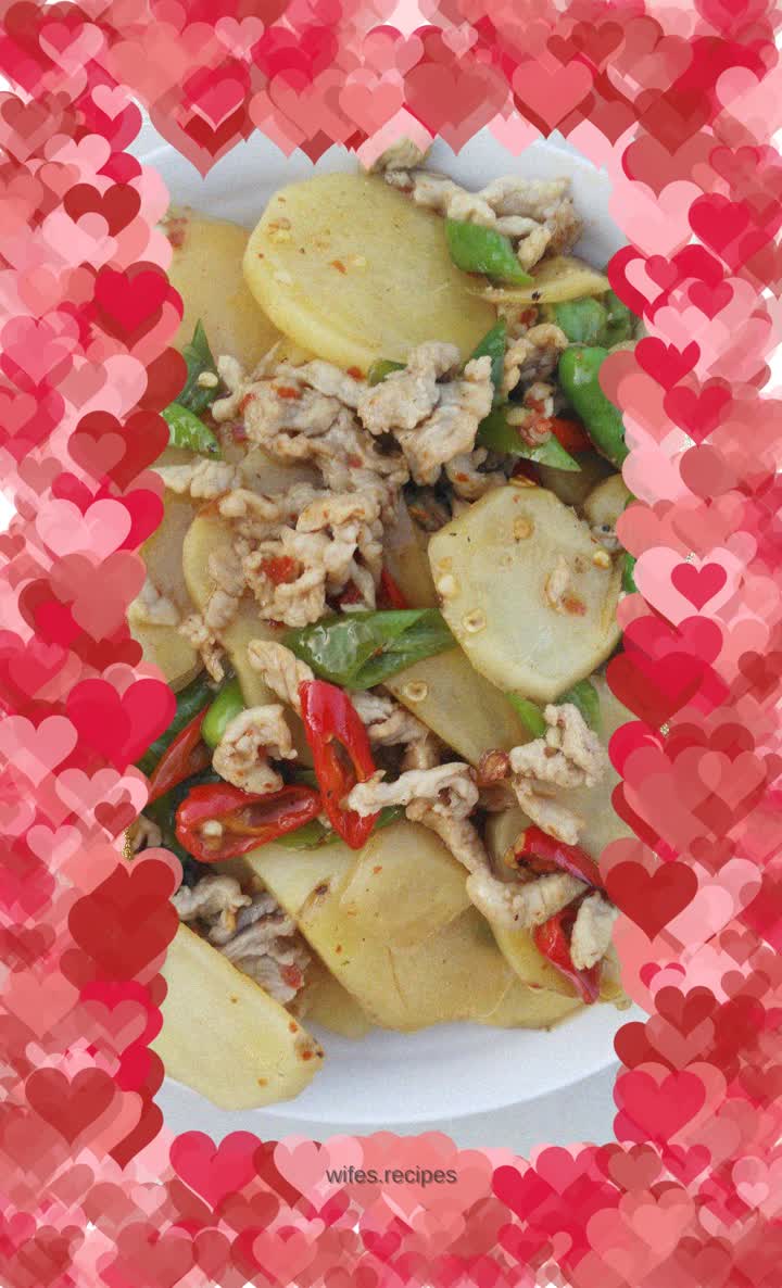 Fried pork with potatoes