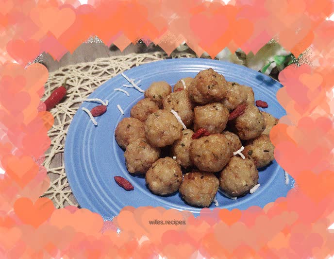 Fried lotus root balls