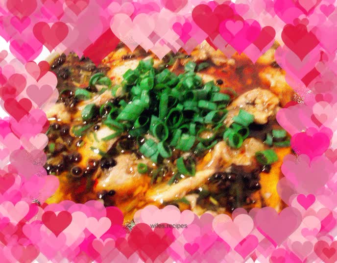 Chicken with scallion oil and saliva