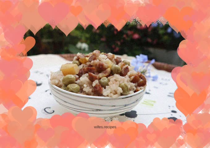 Braised Rice with Sausage and Mixed Vegetables