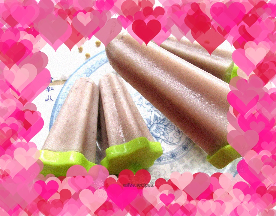 Simple summer healthy popsicle---grain popsicle