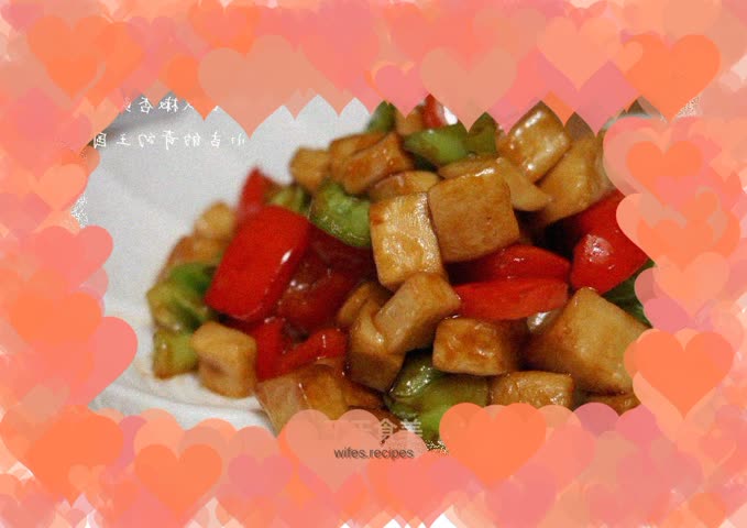 King Oyster Mushroom with Double Pepper in Oyster Sauce