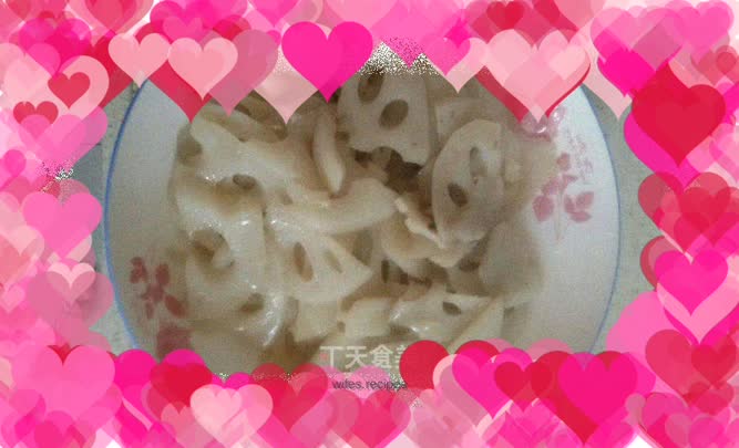 Sweet and sour lotus root slices