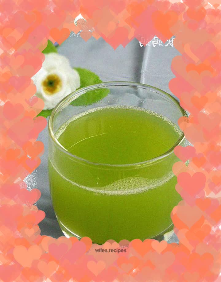 Fresh and refreshing - cucumber juice