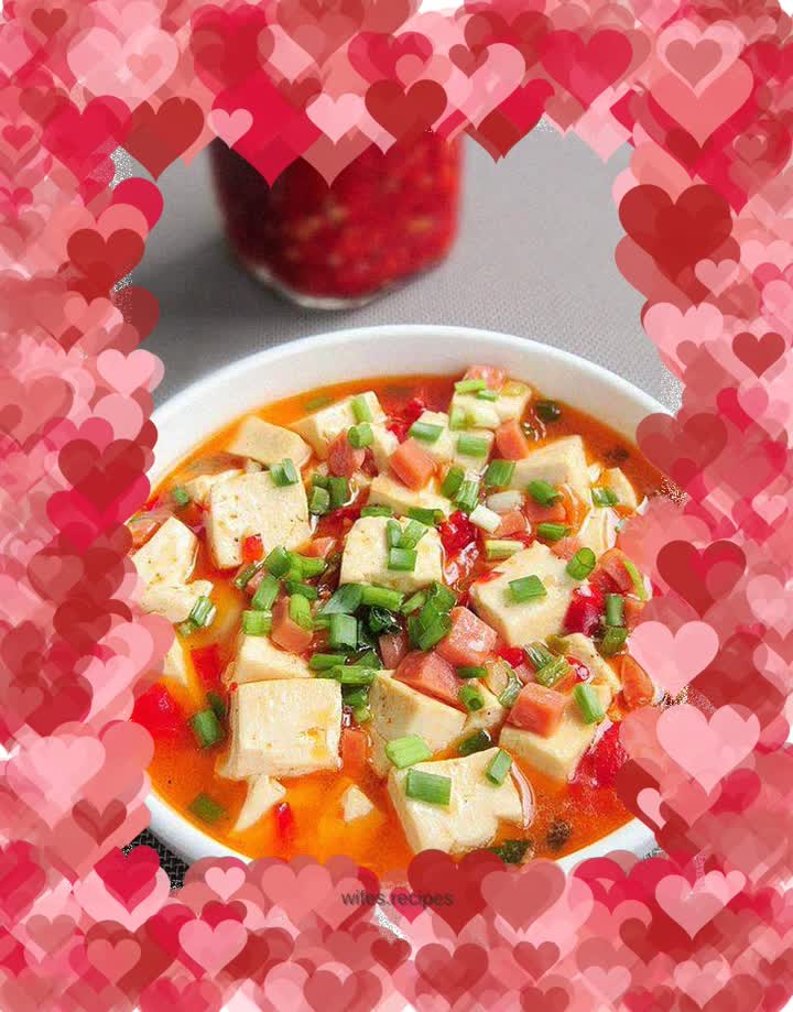 Chopped pepper tofu