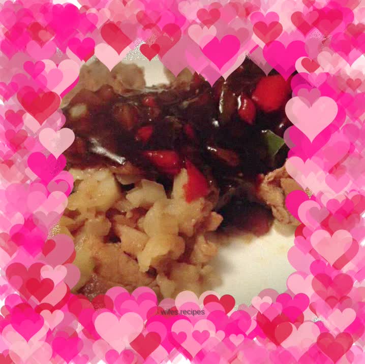 Fatty beef roll with oyster sauce