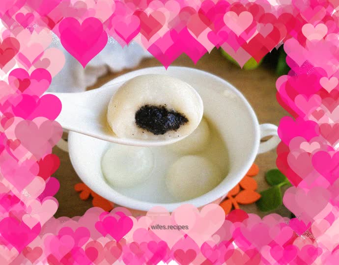 Teach you step by step how to make black sesame glutinous rice balls