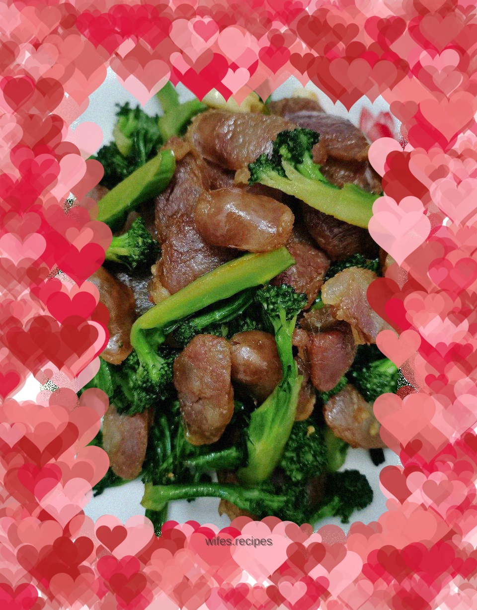 Stir-fried Broccoli with Sausage