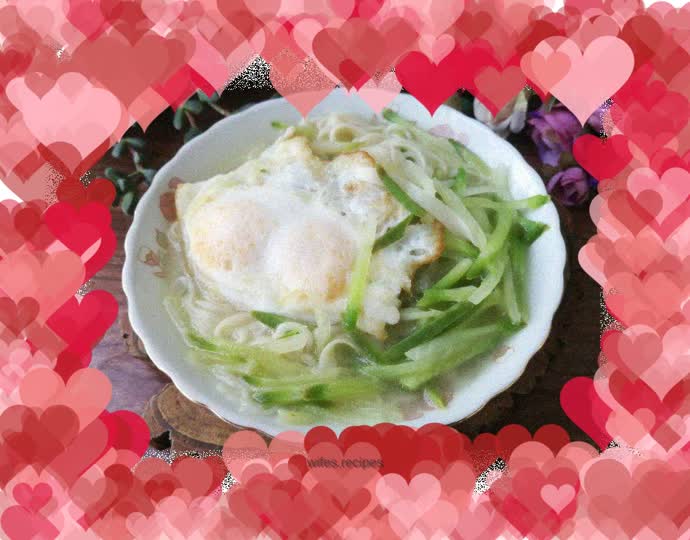 Double Yolk Egg Shredded Radish Noodles