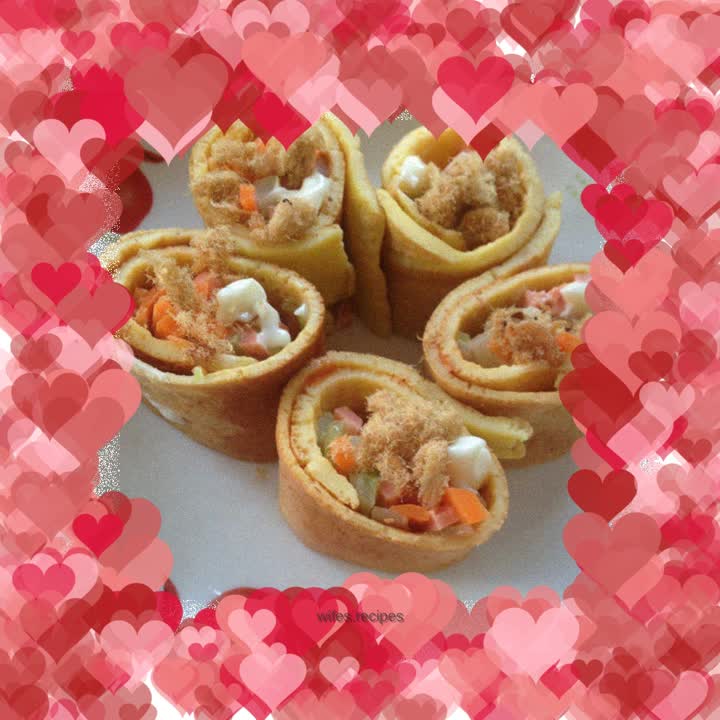 Egg and vegetable rolls
