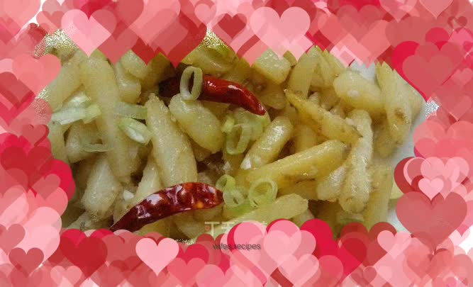 Stir-fried potato chips