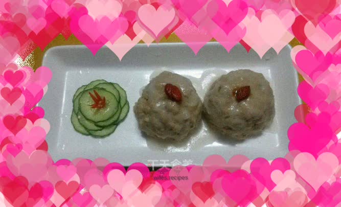 Steamed taro balls
