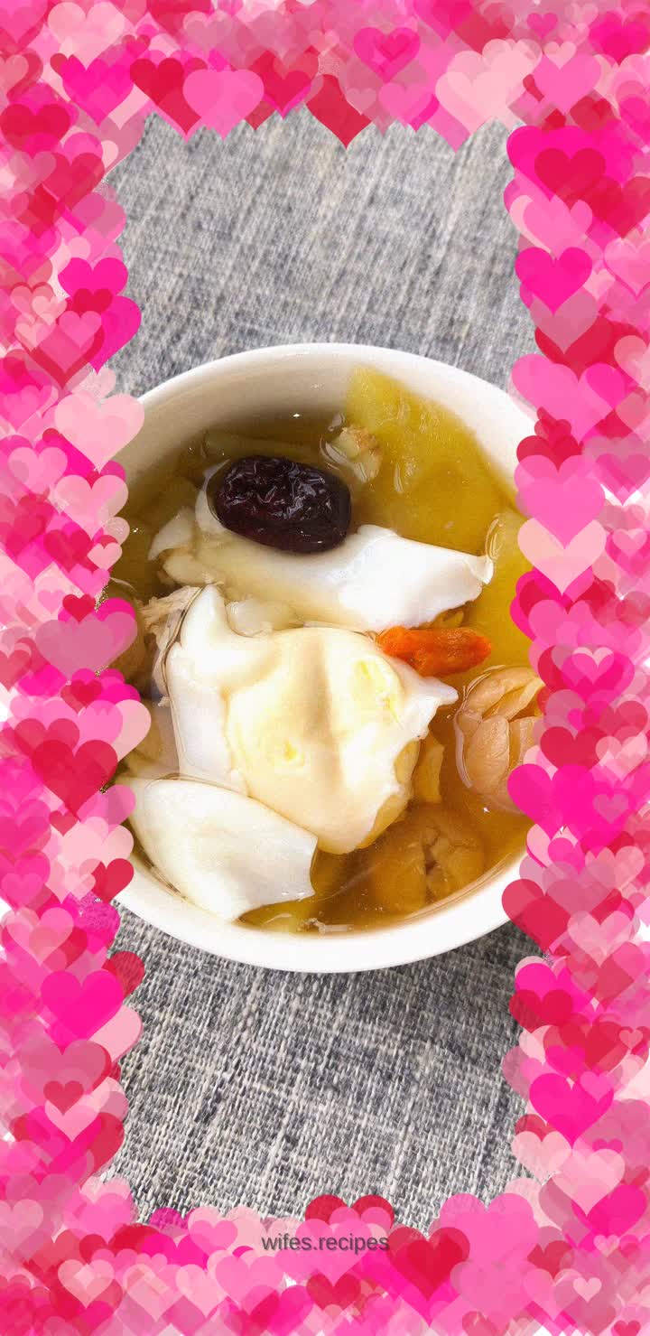 Apple, Red Date, Longan and Egg Soup