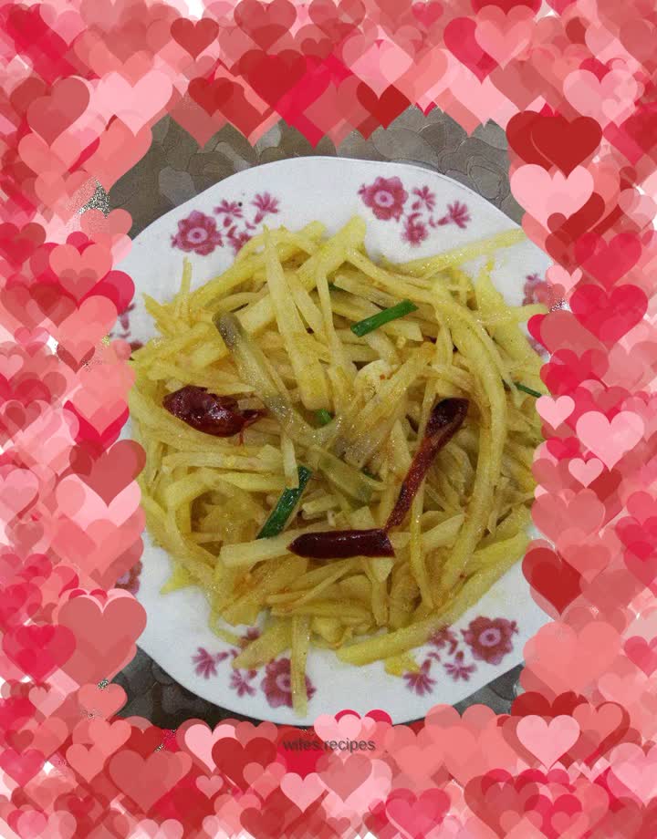 Mustard potato shreds