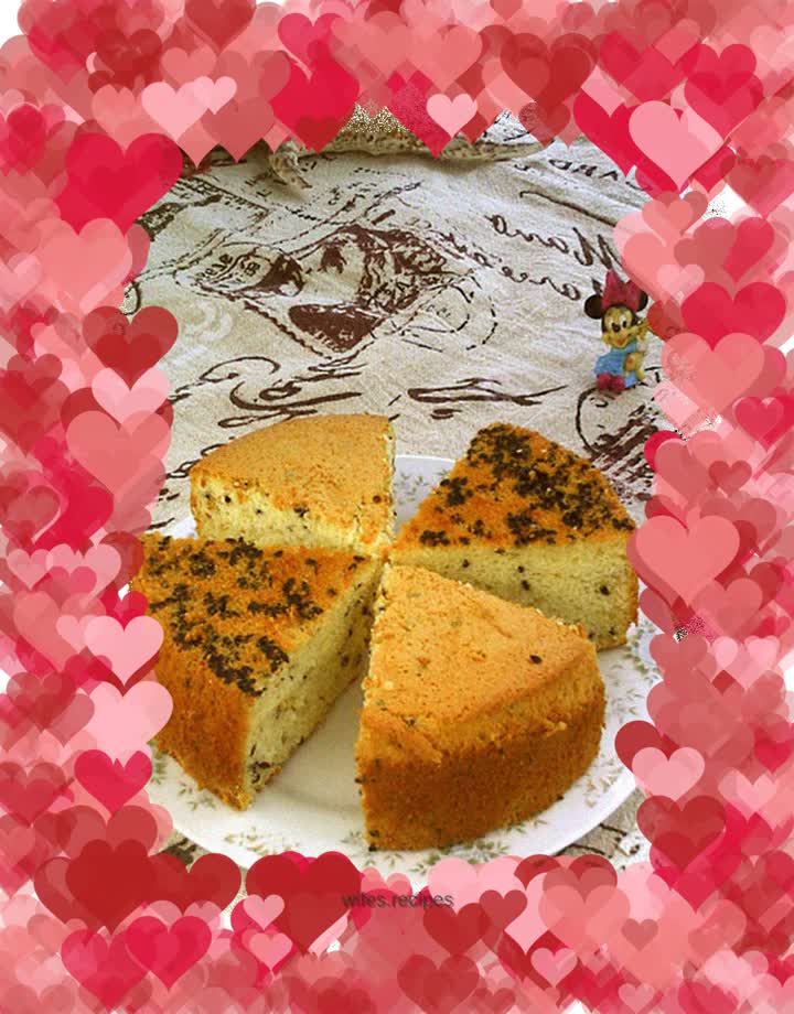 Sesame Bee Sugar Chiffon Cake