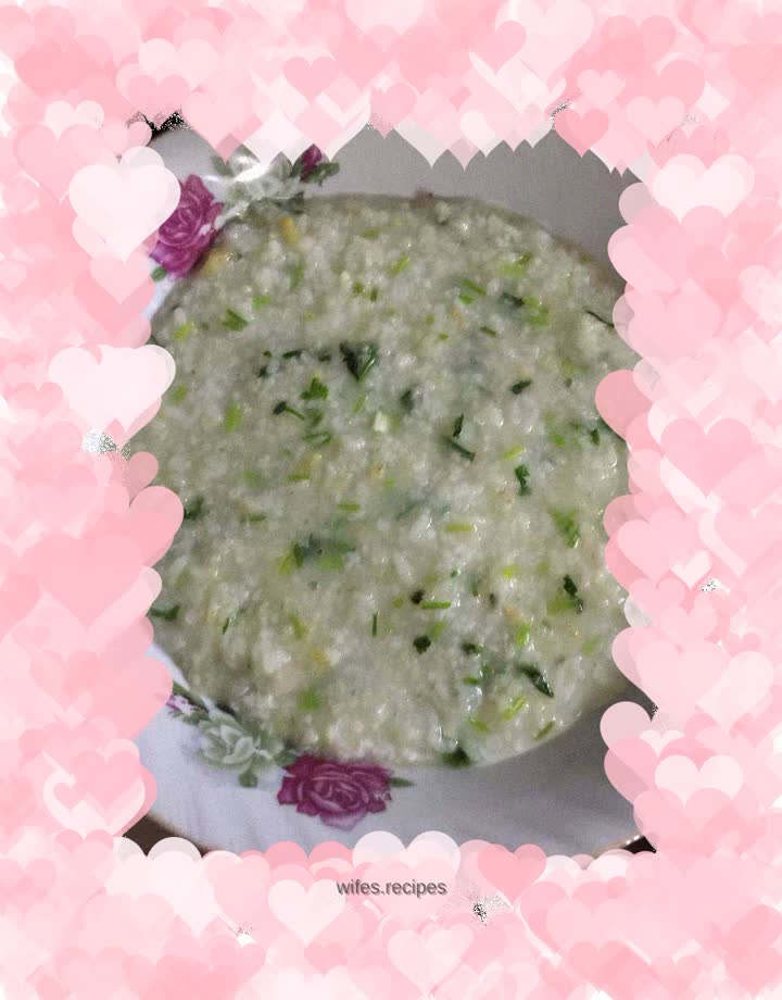 Coriander fish fillet porridge