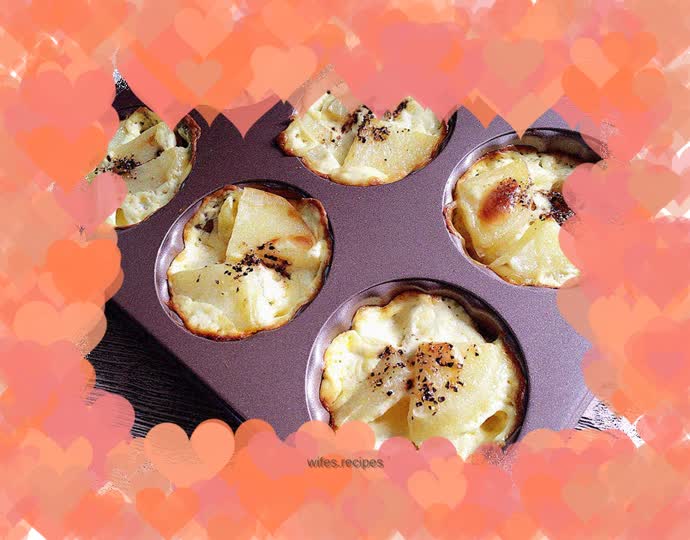 Fragrant and creamy potatoes, a quick party snack