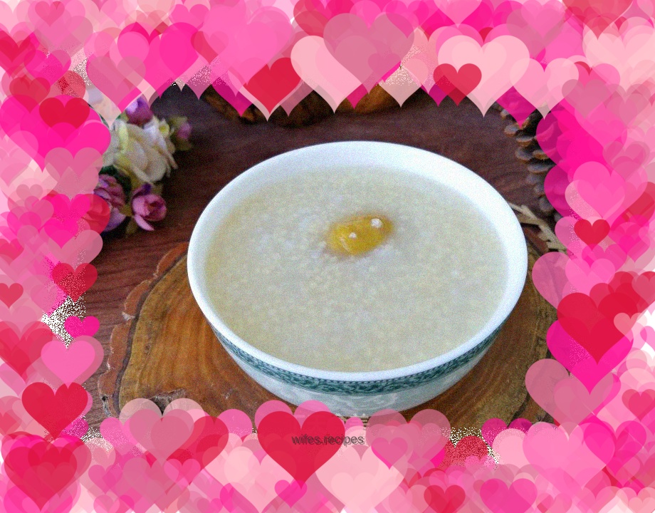 Rice, millet and chestnut porridge