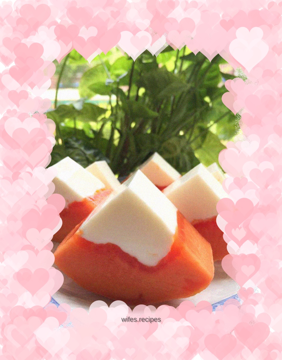Papaya custard