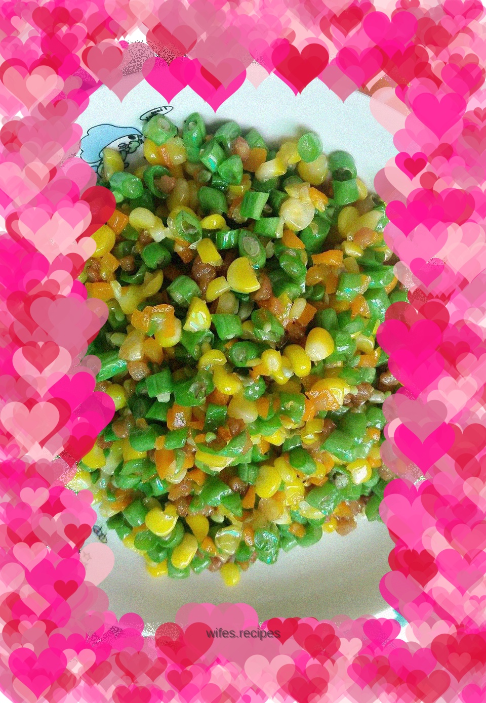 Corn, beans, carrots