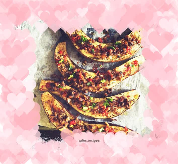 Roasted Eggplant with Vegetarian Shaozi