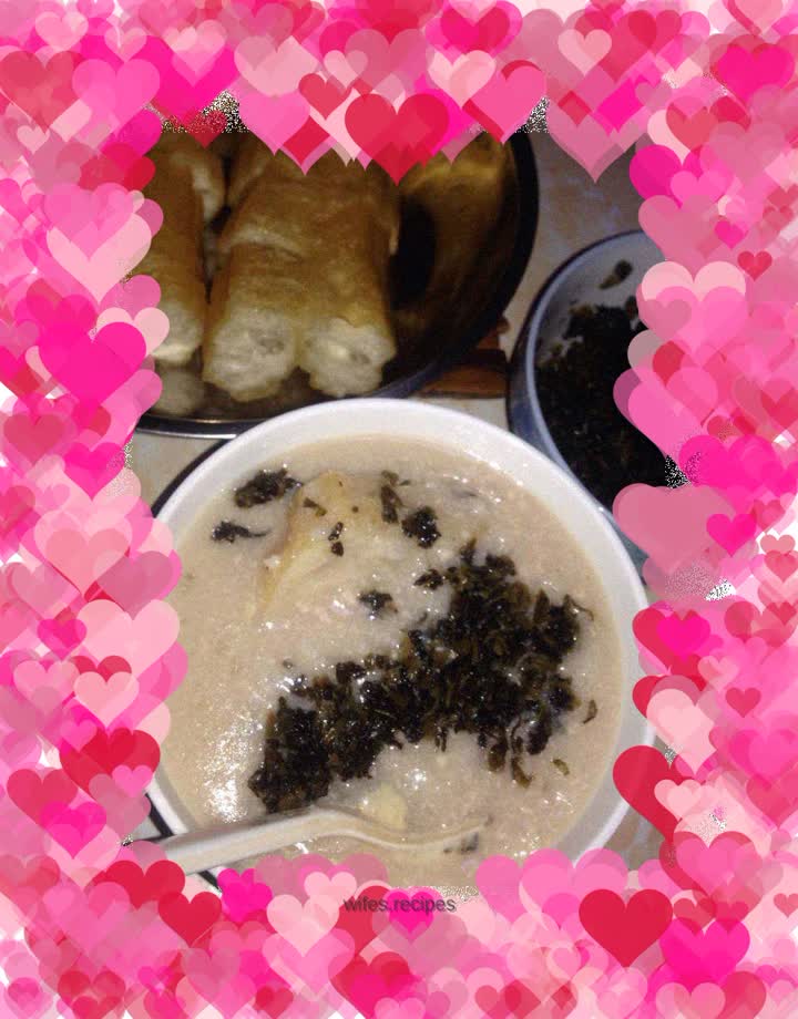 Preserved egg and lean meat porridge