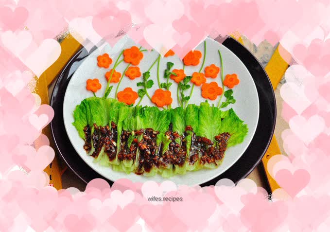 Boiled lettuce