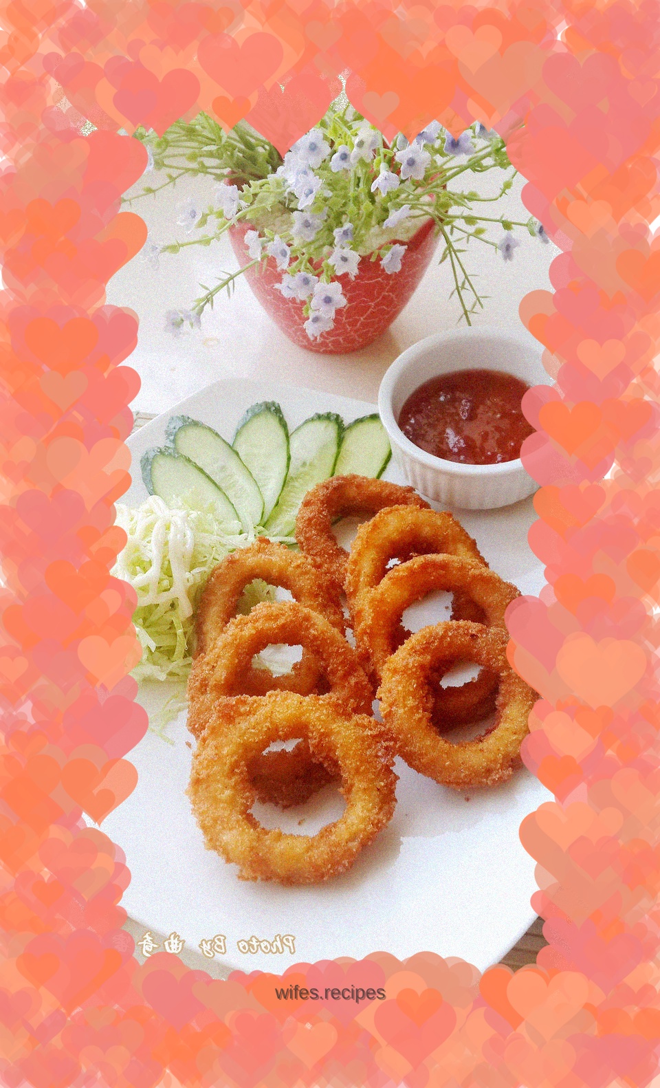 Crispy fried squid rings that are loved by children