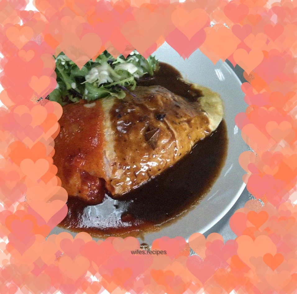 Delicious omelette rice