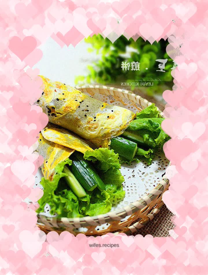 Mung bean pancake oil-free version