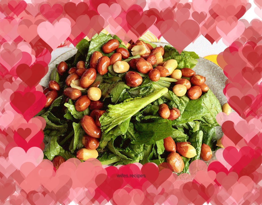 Peanut rice and cabbage