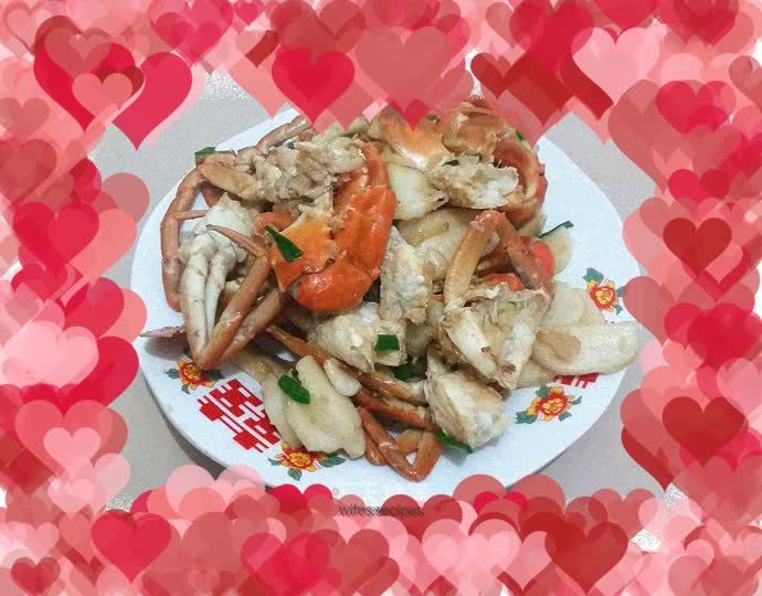 Green Crab Fried Rice Cake