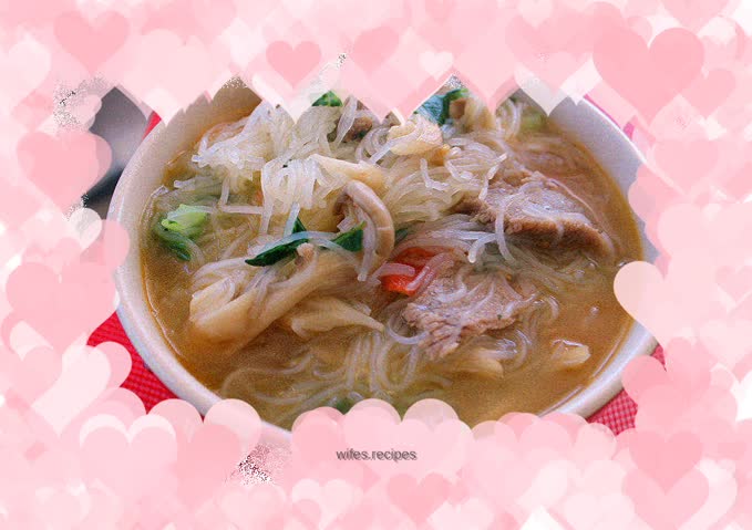 Beef and Mushroom Noodles