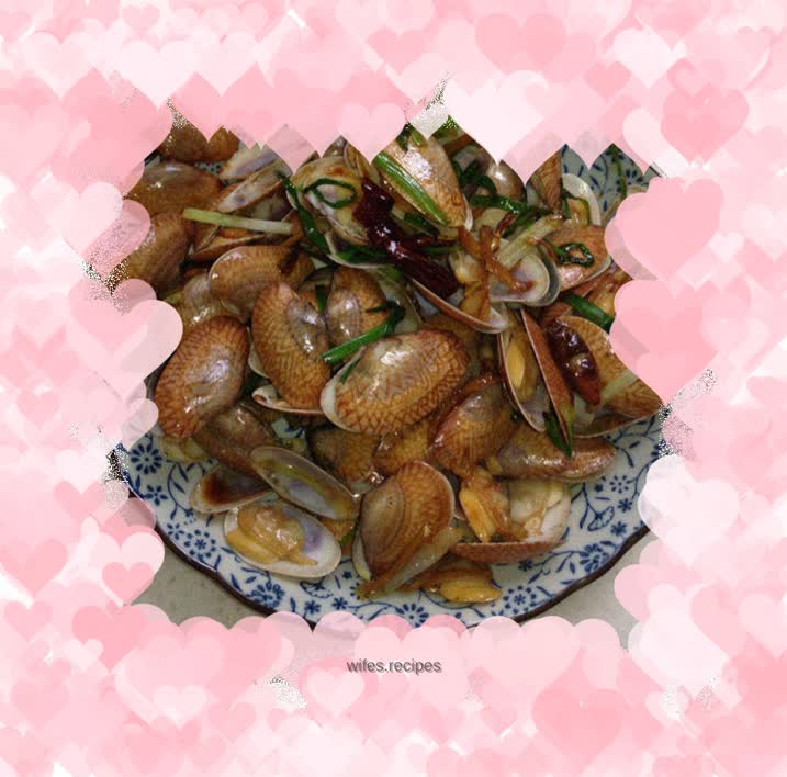 Spicy stir-fried scallops